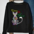 Cinco De Meow Funny Mexican Cat Sweatshirt Gifts for Old Women