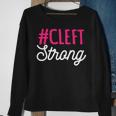 Cleft Lip Palate Strong Awareness Week Orofacial Hare-Lip Sweatshirt Gifts for Old Women