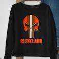 Cleveland Skull Football Tshirt Sweatshirt Gifts for Old Women