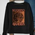 Cool Retro Scorpio Queen Afro Woman Sweatshirt Gifts for Old Women