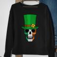 Cool St Patricks Day Irish Skull Sweatshirt Gifts for Old Women