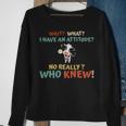 Cow Attitude Really Sweatshirt Gifts for Old Women