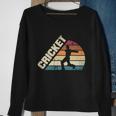 Cricket Sport Game Cricket Player Silhouette Cool Gift Sweatshirt Gifts for Old Women