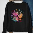 Cute Funny Astronaut Space Kitty Cats Sweatshirt Gifts for Old Women