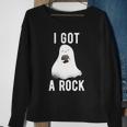 Cute Ghost Halloween I Got A Rock Sweatshirt Gifts for Old Women