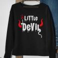 Cute Toddler Kids Little Devil Halloween Trick Or Treat Sweatshirt Gifts for Old Women