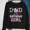 Dad Of The Birthday Girl Farm Cow Daddy Papa Sweatshirt Gifts for Old Women