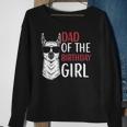 Dad Of The Birthday Girl Matching Birthday Outfit Llama Sweatshirt Gifts for Old Women