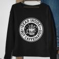 Dead Inside But Caffeinated Halloween Quote Sweatshirt Gifts for Old Women