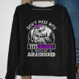 Don&8217T Mess With Titisaurus You&8217Ll Get Jurasskicked Titi Sweatshirt Gifts for Old Women