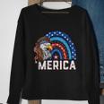 Eagle Mullet 4Th Of July Rainbow Usa American Flag Merica Gift V2 Sweatshirt Gifts for Old Women