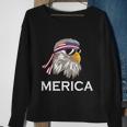 Eagle Mullet 4Th Of July Usa American Flag Merica Gift V4 Sweatshirt Gifts for Old Women