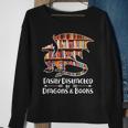 Easily Distracted By Dragons And Books V2 Sweatshirt Gifts for Old Women