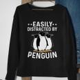 Easily Distracted By Penguins Gentoo Adelie Penguin Lovers Gift Sweatshirt Gifts for Old Women