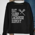 Eat Sleep Lacrosse Repeat Funny Lax Player Men Women Kids Sweatshirt Gifts for Old Women
