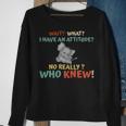 Elephant Attitude Really Sweatshirt Gifts for Old Women