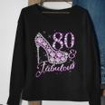 Fabulous & 80 Sparkly Shiny Heel 80Th Birthday Tshirt Sweatshirt Gifts for Old Women