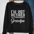Fathers Day Gift Dad Im Not Retired A Professional Grandpa Great Gift Sweatshirt Gifts for Old Women