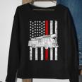 Fire Truck American Firefighter Thin Red Line Flag Tshirt Sweatshirt Gifts for Old Women