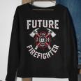 Firefighter Future Fire Dept Firefighter Thin Red Line Firefighter Lover V2 Sweatshirt Gifts for Old Women