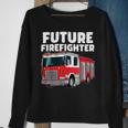 Firefighter Future Firefighter Fire Truck Theme Birthday Boy V2 Sweatshirt Gifts for Old Women