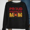Firefighter Proud Firefighter Mom Fireman Hero Sweatshirt Gifts for Old Women