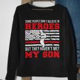 Firefighter Proud Fireman Dad Of A Firefighter Father Fire Dad Sweatshirt Gifts for Old Women