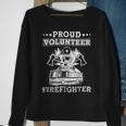 Firefighter Proud Volunteer Firefighter Fire Department Fireman V2 Sweatshirt Gifts for Old Women