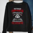 Firefighter Retired Firefighter I Survived Because The Fire Inside Me Sweatshirt Gifts for Old Women