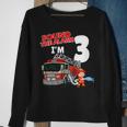 Firefighter Sound The Alarm Im 3 Years Old Firefighter Boy 3Rd Birthday Sweatshirt Gifts for Old Women