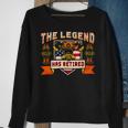 Firefighter The Legend Has Retired Fireman Firefighter _ Sweatshirt Gifts for Old Women
