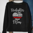 Firefighter Thin Red Line Firefighter Mom Gift From Son Fireman Gift Sweatshirt Gifts for Old Women