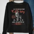 Firefighter Vintage Firefighter Dad & Son Daddy Fathers Day Sweatshirt Gifts for Old Women