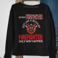 Firefighter Vintage Retired Firefighter Definition Only Happier Retire V3 Sweatshirt Gifts for Old Women