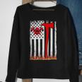 Firefighter Wildland Firefighter Axe American Flag Thin Red Line Fire V3 Sweatshirt Gifts for Old Women