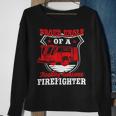 Firefighter Wildland Fireman Volunteer Firefighter Uncle Fire Truck Sweatshirt Gifts for Old Women