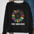 Free Mom Hugs Daisy Lgbt Pride Month Sweatshirt Gifts for Old Women
