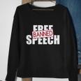 Free Speech Banned Sweatshirt Gifts for Old Women