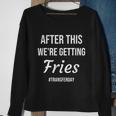 Fries On Transfer Day Infertility Embryo Ivf Mom Ivf Dad Sweatshirt Gifts for Old Women