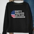 Funny Anti Biden Empty Shelves Joe Lets Go Brandon Anti Biden Sweatshirt Gifts for Old Women