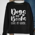 Funny Book Lovers Reading Lovers Dogs Books And Dogs Sweatshirt Gifts for Old Women
