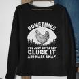 Funny Chicken Art For Chicken Lover Hen Farmer Sweatshirt Gifts for Old Women