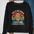Funny Cute Retro Distressed Sunset Potato Human Costume Halloween Costume Sweatshirt Gifts for Old Women