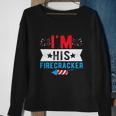 Funny Firecracker Cute 4Th Of July American Flag Sweatshirt Gifts for Old Women