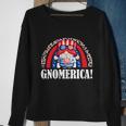 Funny Gnomerica Patriotic Gnome American Flag 4Th Of July Gift Sweatshirt Gifts for Old Women