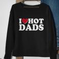 Funny I Heart Love Hot Dads Sweatshirt Gifts for Old Women