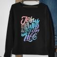 Funny Jesus Way Truth And Life Christian Bible Sweatshirt Gifts for Old Women