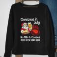 Funny Merry Christmas In July No Milk Cookies Sweatshirt Gifts for Old Women