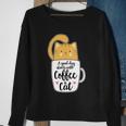 Funny Orange Cat Coffee Mug Cat Lover Sweatshirt Gifts for Old Women