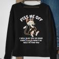 Funny Piss Me Off Cat Meme Sweatshirt Gifts for Old Women